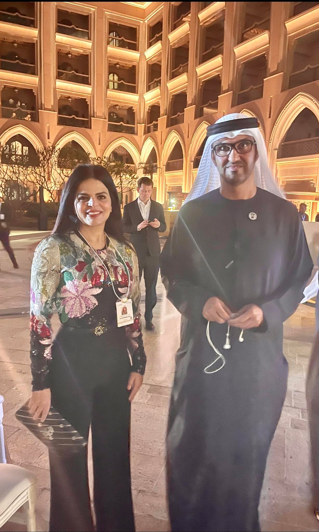 لقاء سلطان الجابر ضمن فعاليات أسبوع أبوظبي للاستدامة 2025